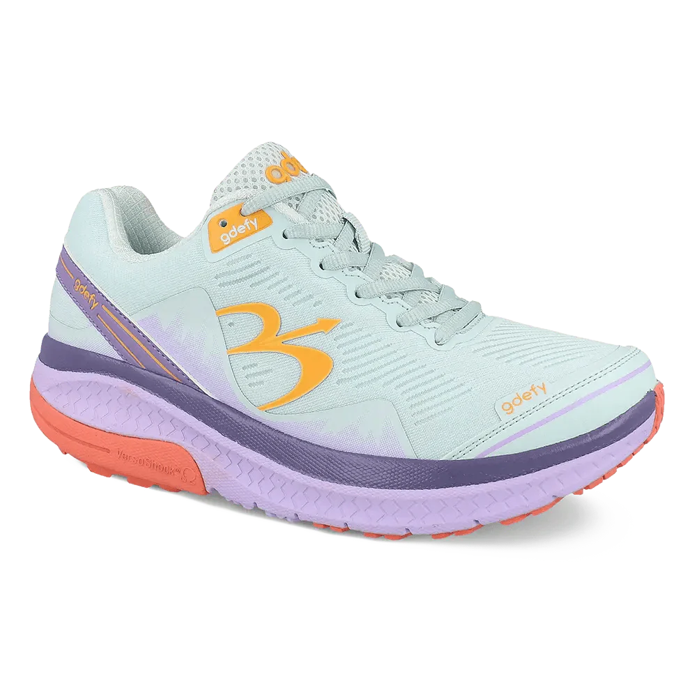 g-defy by Gravity Defyer | Women's Mighty Walk | Mint/Purple | Size US7 W