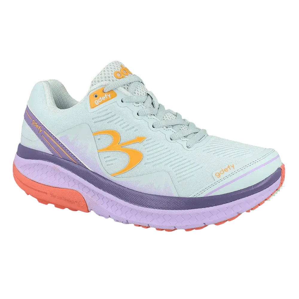 G-DEFY FOOTWEAR | Women's Mighty Walk | Mint/Purple | US 7W