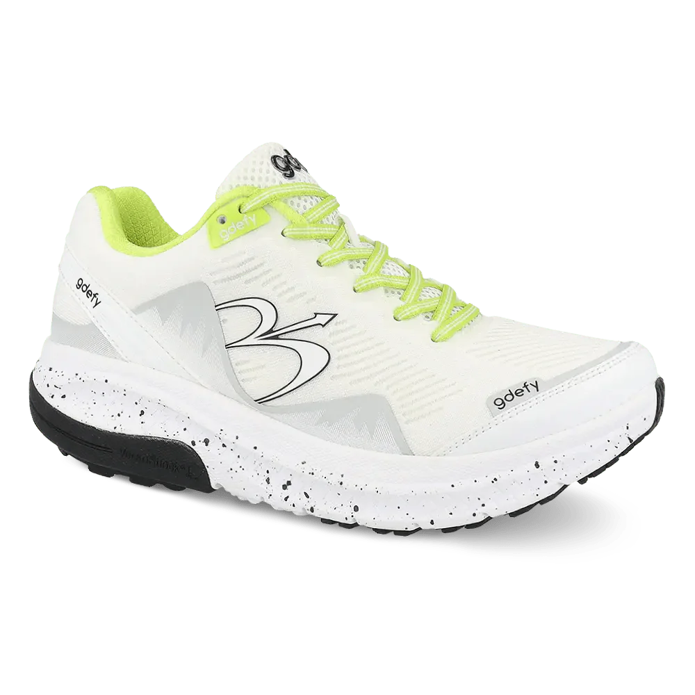 g-defy by Gravity Defyer | Women's Mighty Walk | White/Green | Size US7.5 M