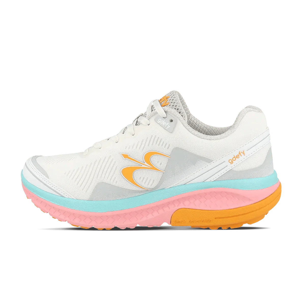 g-defy by Gravity Defyer | Women's Mighty Walk | White/Pink | Size US8 M