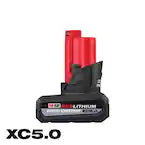 Milwaukee M12 HIGH OUTPUT XC5.0 12V 5.0Ah Battery Pack