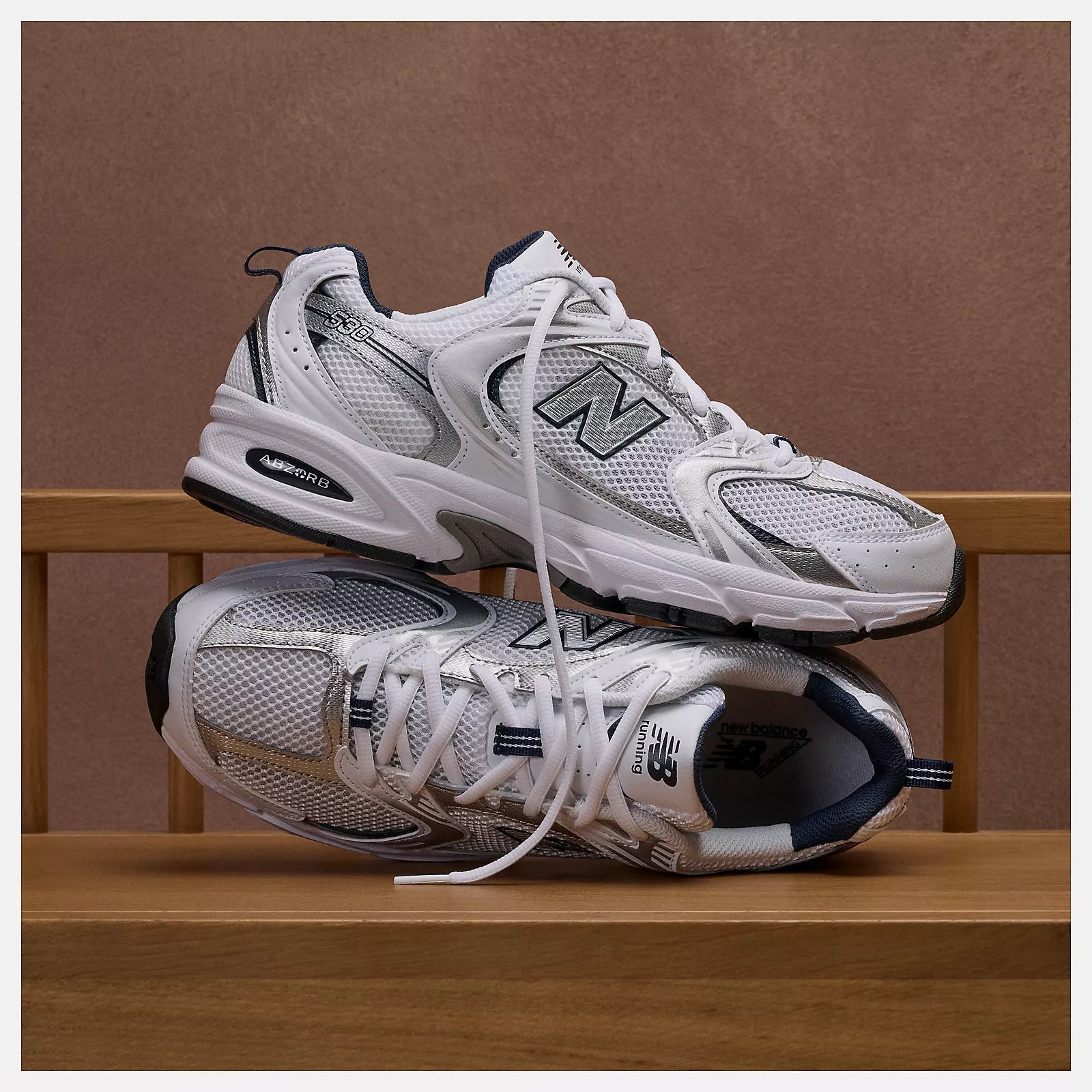 NEW BALANCE Unisex The Classics 530 - White/Natural Indigo - W9.5/M8