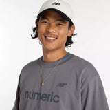 New Balance Numeric Cotton T-Shirt Castlerock Size: L