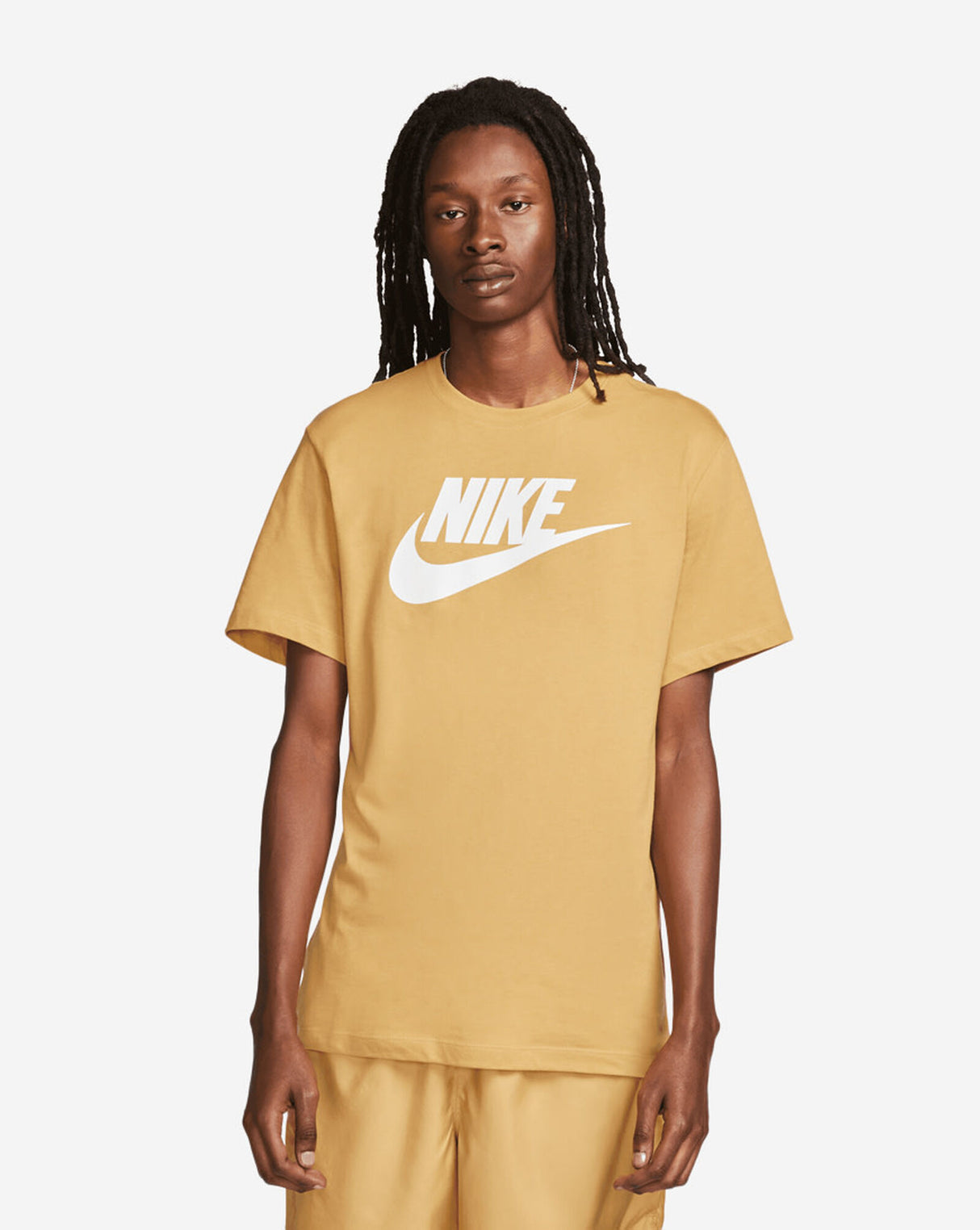 Nike M Nsw Tee Icon Futura- Wheat Gold-New With Tags