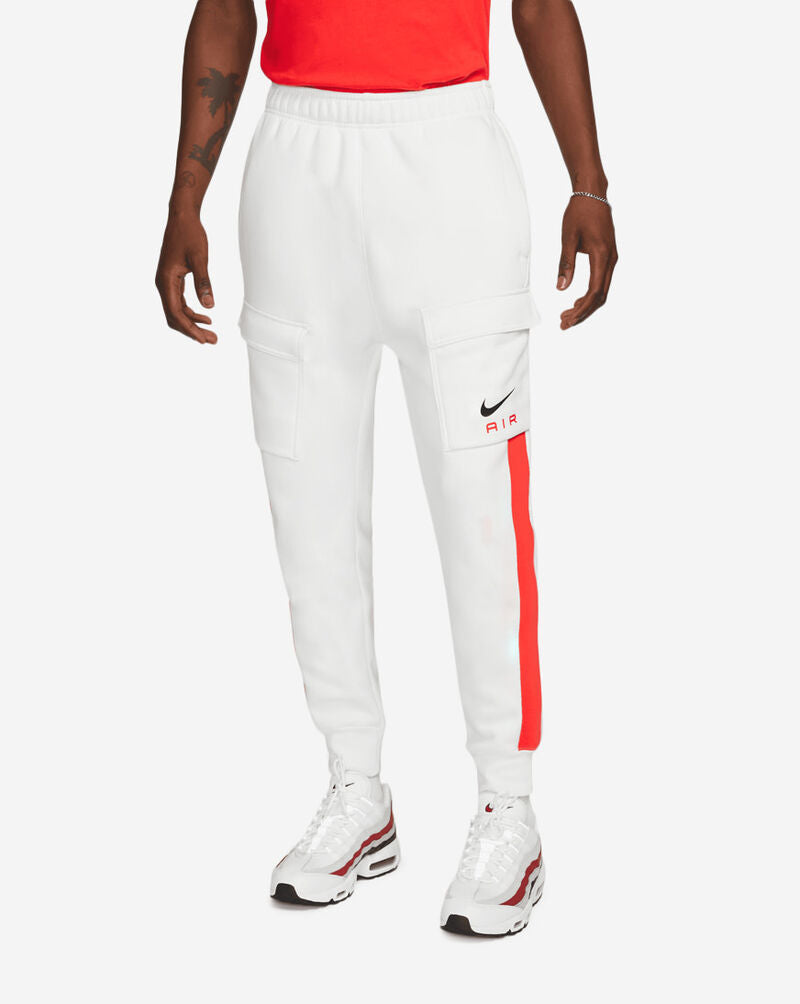 Nike Nsw Sw Air Fleece Cargo Pant Bb-Summit White/Lt Crimson-New Wit Tags