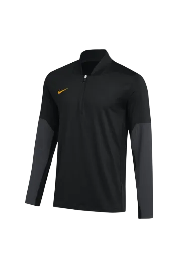 NIKE Men's Dri-Fit 1/2-Zip Long-Sleeve Top in Black/Anthracite/Sundown - 2XL
