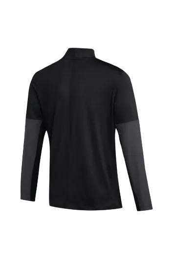 NIKE Men's Dri-Fit 1/2-Zip Long-Sleeve Top in Black/Anthracite/Sundown - 2XL