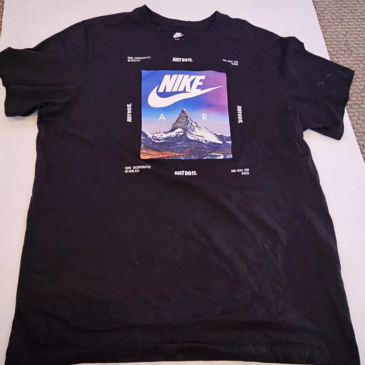 Nike M Nsw Tee Si 3 Photo- Black NWT