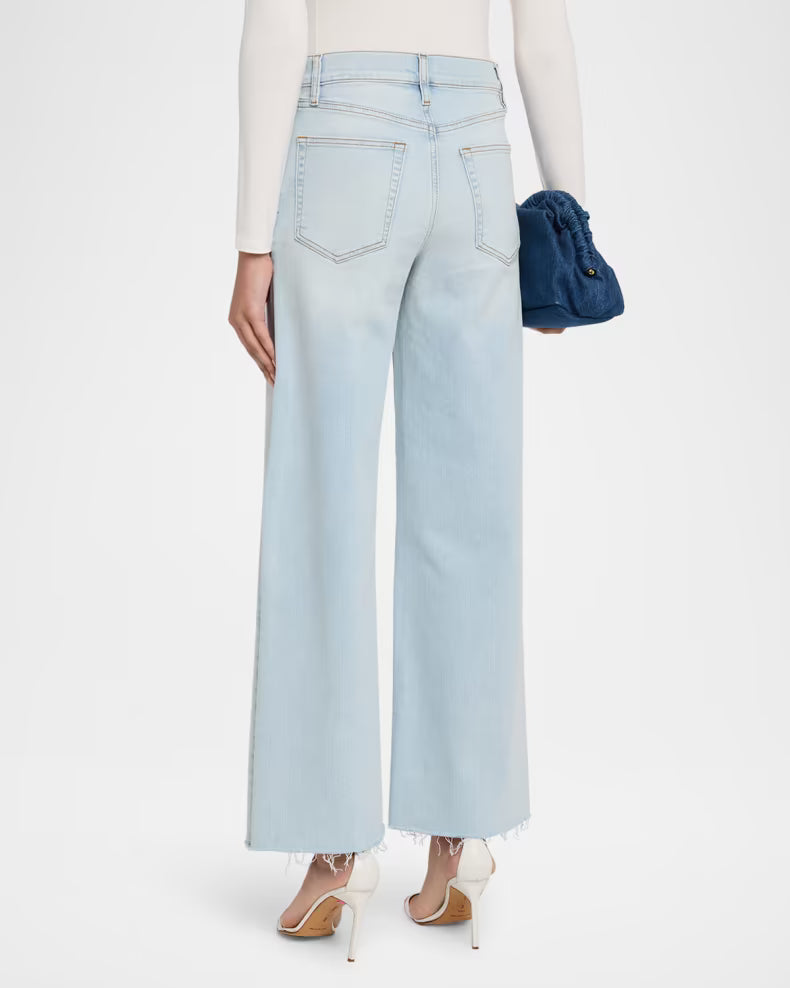 FRAME from Anthropologie - Le Slim Palazzo Jeans, Light Denim-Women's Sz 28