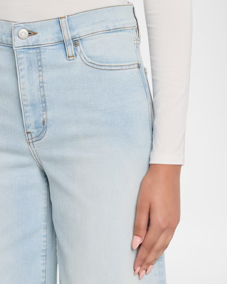 FRAME from Anthropologie - Le Slim Palazzo Jeans, Light Denim-Women's Sz 28