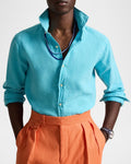 Polo Ralph Lauren Men's Classic-Fit Slub Linen Button-Down Shirt - Perfect TU - Size Small