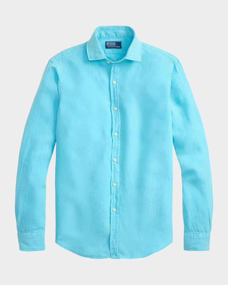 Polo Ralph Lauren Men's Classic-Fit Slub Linen Button-Down Shirt - Perfect TU - Size Small