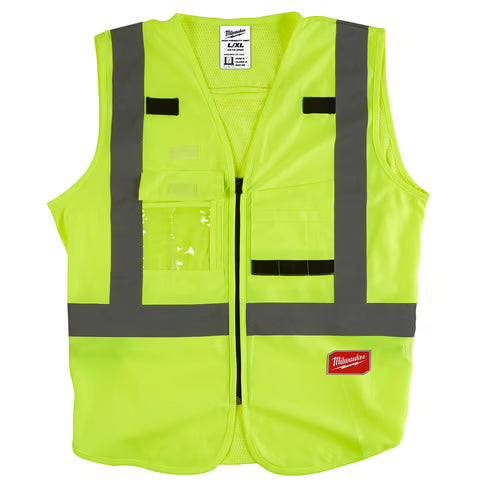 Milwaukee YELLOW CLASS 2 HIGH VISIBILITY SAFETY VEST  L/XL