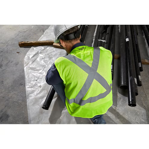 Milwaukee YELLOW CLASS 2 HIGH VISIBILITY SAFETY VEST  L/XL