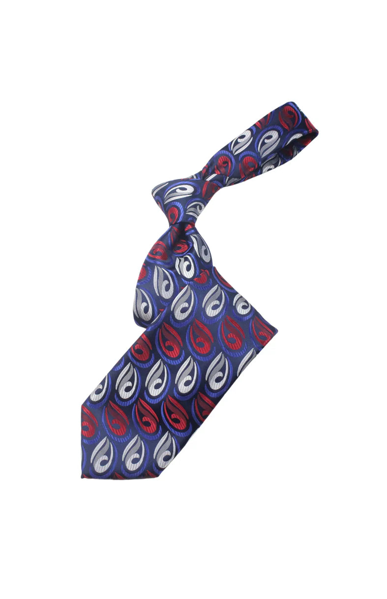 Qatar 8 | Royal & Red Floral | Tie & Pocket Square