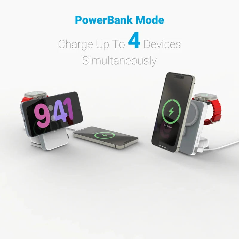 OneGo 5-in-1 MagSafe Wireless Charger - Cool Grey