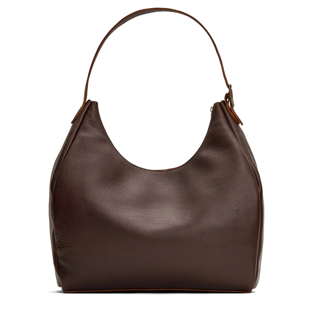 Portland Leather , Aspen Shoulder Bag "Oversized" - Coldbrew