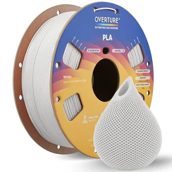 Overture - 1.75 mm PLA 3D Printer Filament - White