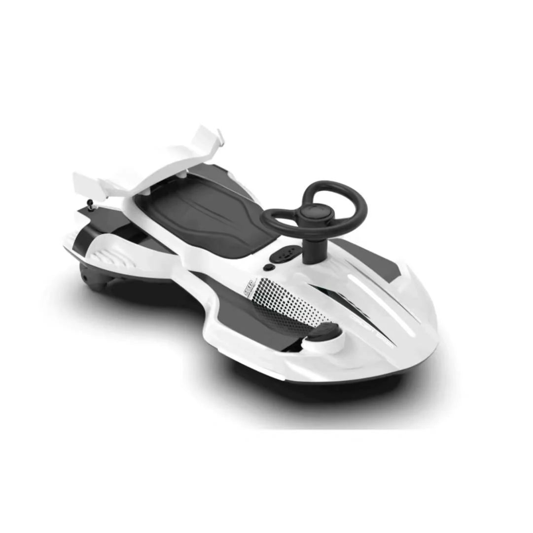 12V Electric Wiggle Car  WHITE