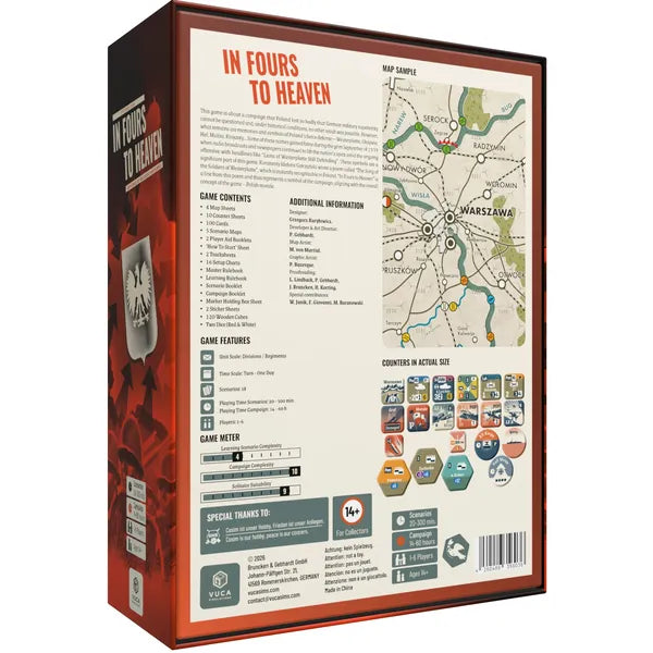 Vuca Simulation Poland 1939 Edition of In Fours to Heaven , Full Board Game