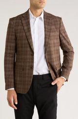 Tom Baine Plaid Flat Pocket Sport Coat Size: S (38R)