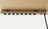 SitOnIt - Eight-Outlet Vertical Surge Power Strip in Aluminum Housing 19"