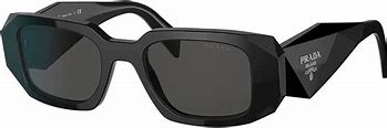 Prada PR 17WSF Sunglasses Black/Dark Grey