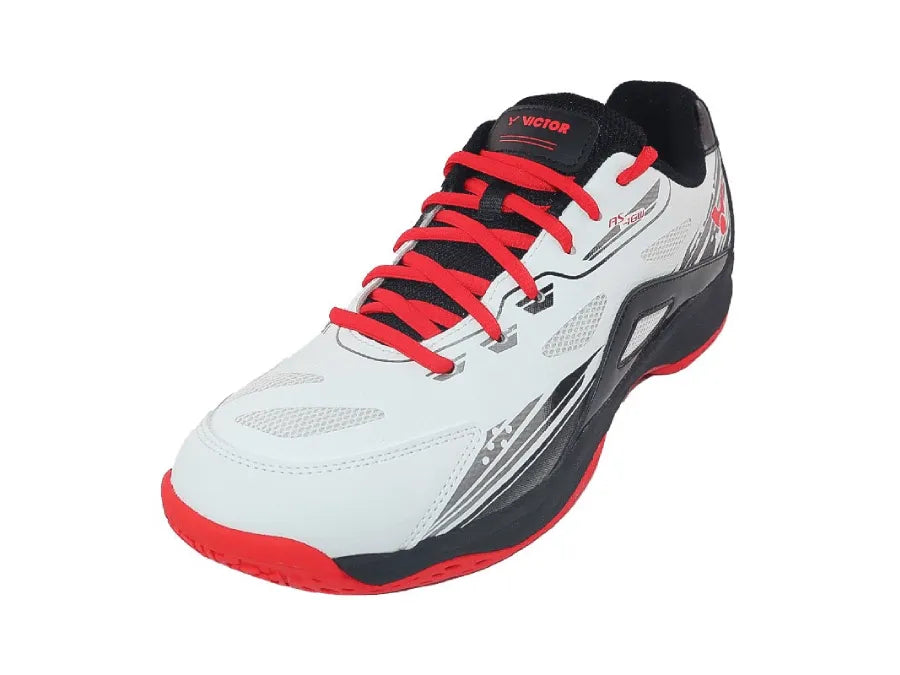 Victor AS-16W AC Badminton Shoes Blk/Wht/Red - (Men10.5/Women12)