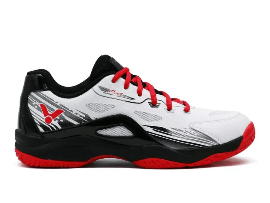 Victor AS-16W AC Badminton Shoes Blk/Wht/Red - (Men10.5/Women12)