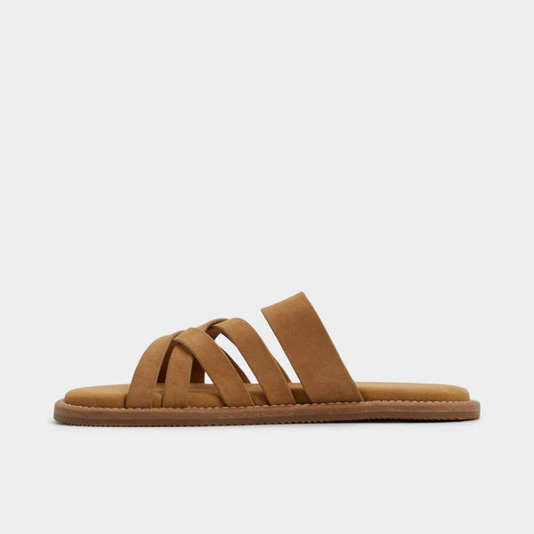 Aldos Men's Haniff Strappy Flat Sandal - Camel - Size 10.5
