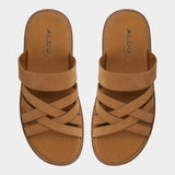 Aldos Men's Haniff Strappy Flat Sandal - Camel - Size 10.5