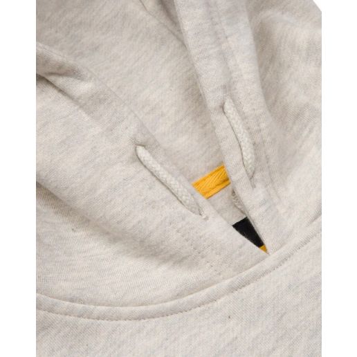 CAT Workwear Men's Caterpillar Trademark Hooded Sweatshirt - Cream Heather - 3XL