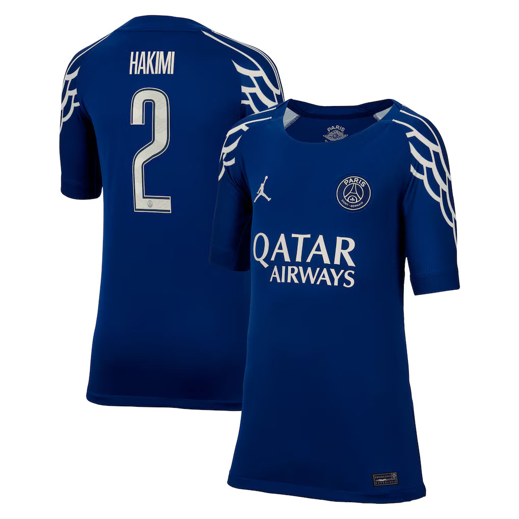 Jordan Paris Saint-Germain 2024/25 Stadium Shirt w/ Cup printing Hakimi 2 - Large (Men's)