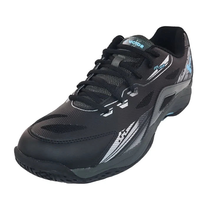 Victor AS-16W-CH  Badminton Shoes - Blk/Gry/Blue(Men9.5/Women11)