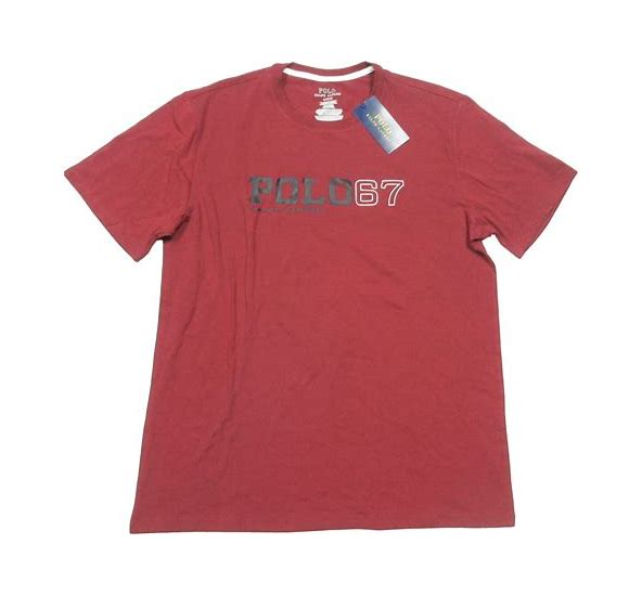 Polo Polo67 Logo Ss Tee - Red/Black NWT