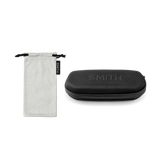 SMITH OPTICS Riptide with ChromaPop Polarchromic Glass Lenses in Matte Black Frame with Rose Blue Mirror Lens