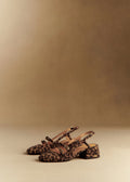 Sézane Women's Paula Babies Leopard Block Heels (Size: 7)