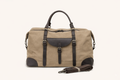Rustic Canvas and Leather Weekender Duffel | Large | Warm Beige/Khaki/Tan