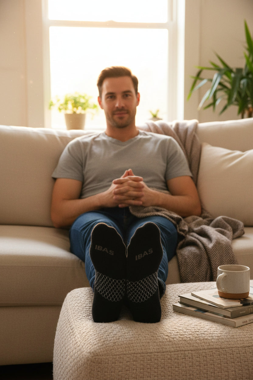 Men's Solids Calf Sock 4-Pack  Large