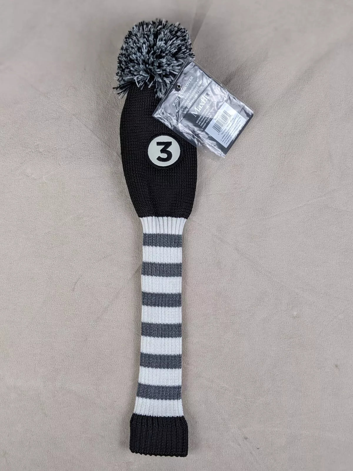 Maxfli Knit Fairway Blk/Wht HC (New)