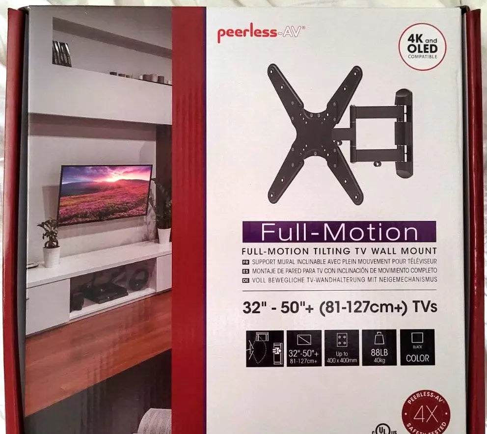 Peerless-AV TruVue Full Motion TV Mount for 32" - 55" Mounting Kit LCD LED(New Open Box)