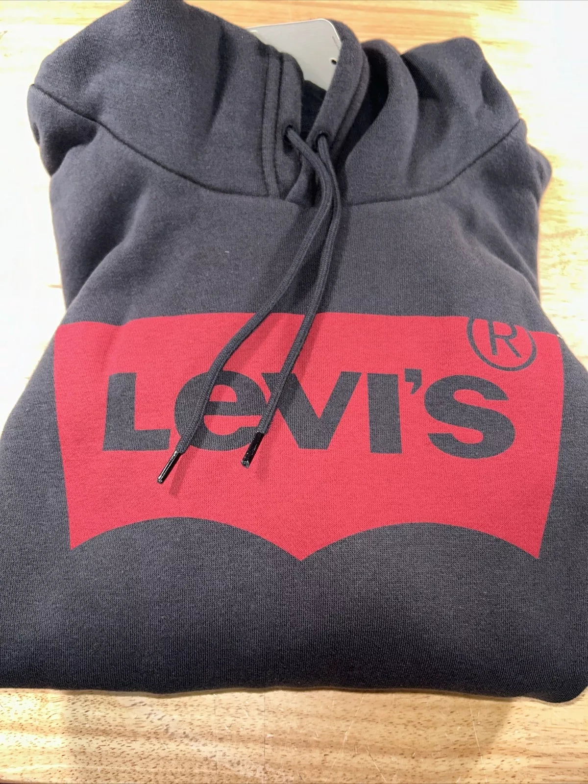 Levi's Men's Authentic Hoodie Sweatshirt Size: Extra Large, Black