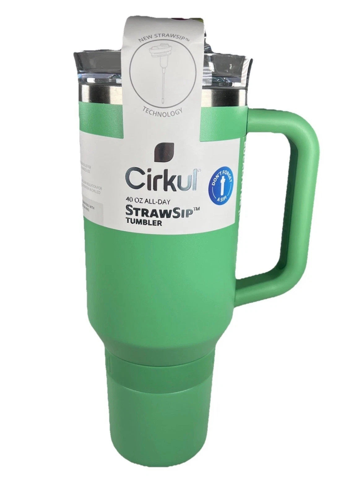 Cirkul 40 oz. EUCALYPTUS Green -All Day StrawSip Stainless Steel Tumbler