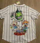 Nickelodeon Rugrats Men's Baseball Jersey, white  NEW