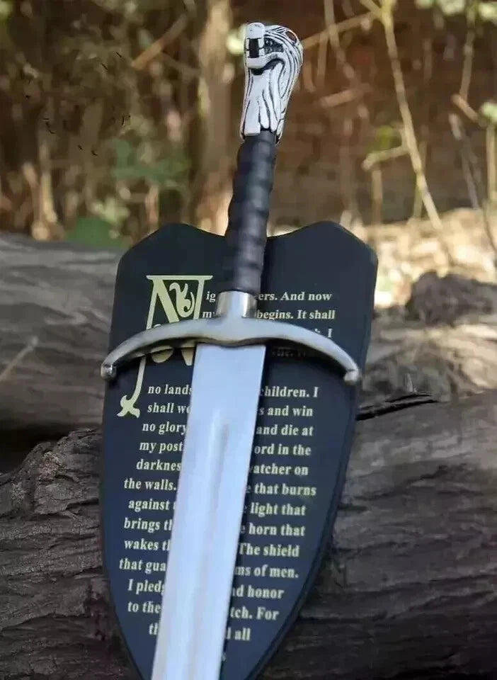 Jon Snow's Longclaw – Game of Thrones Replica Sword | Approx. 40" Display & Cosplay with Wall Plaque