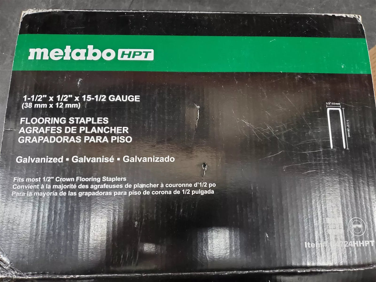 Metabo HPT Flooring Staples, 2" x 15 GA, Galvanized, For N5010AB, 7700 Count (04722HHPT)  NEW