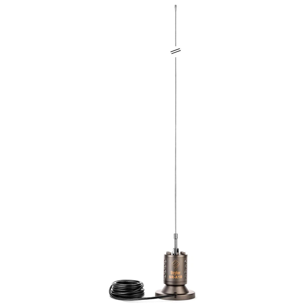 Stryker SR-A10MM Magnetic Mount CB & 10-Meter Radio Antenna 62" Stainless Whip