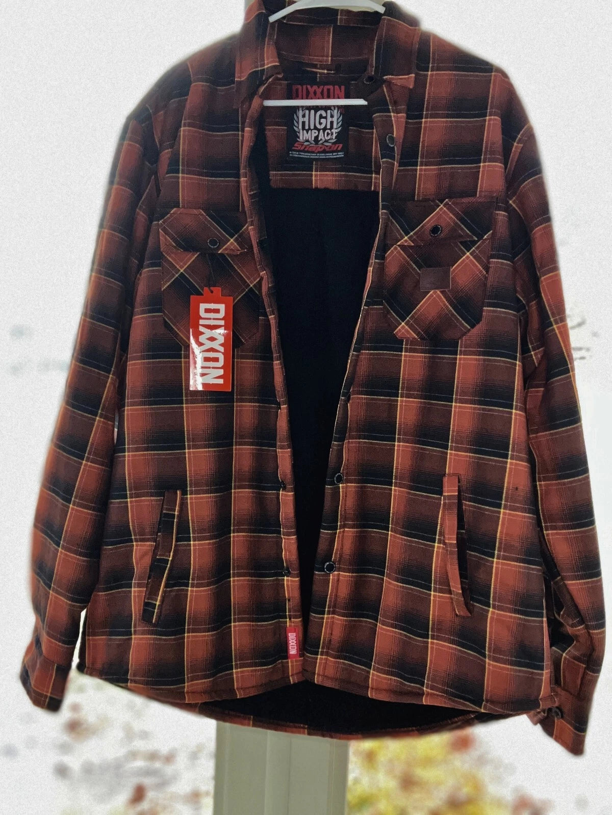 Dixxon Flannel- Snap-On Tools, Limited Edition, Red Lined Flannel Jacket- Extra Large