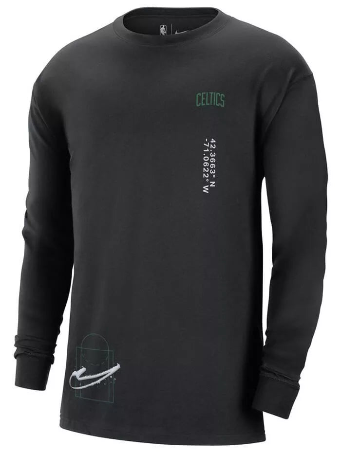 Nike Boston Celtics M Ls Top-Blk- New with Tags