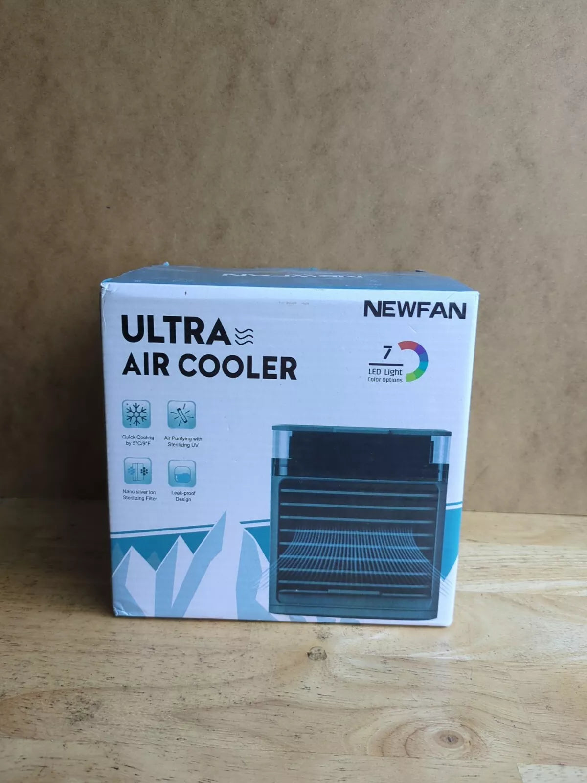 Newfan Ultra Air Cooler 7 LED Light Color Options(New Open Box)